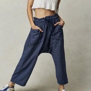 Free People Runyon Oversized Stripe Pants Size Small - NEW